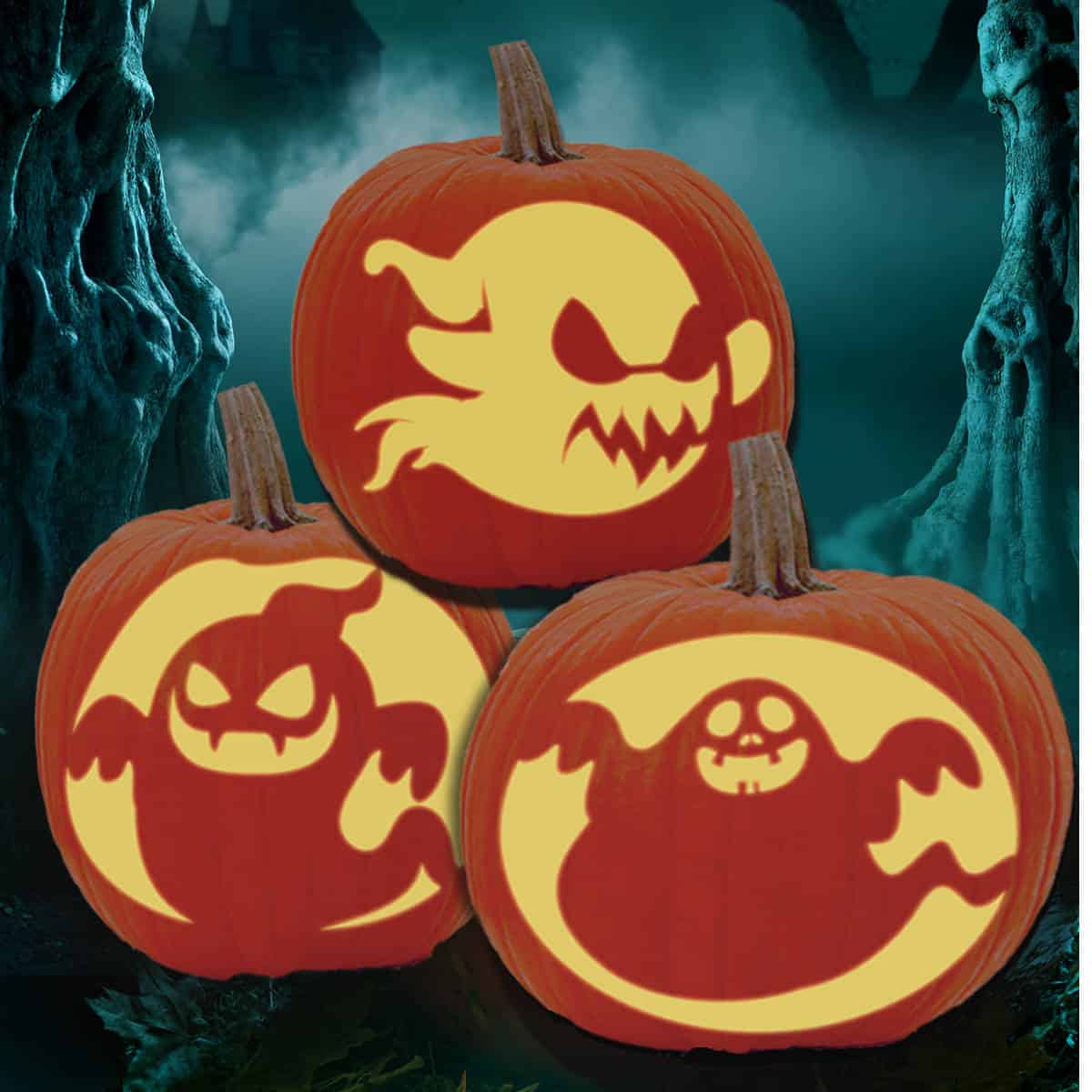 31 Ghost Pumpkin Carving Stencils For Free