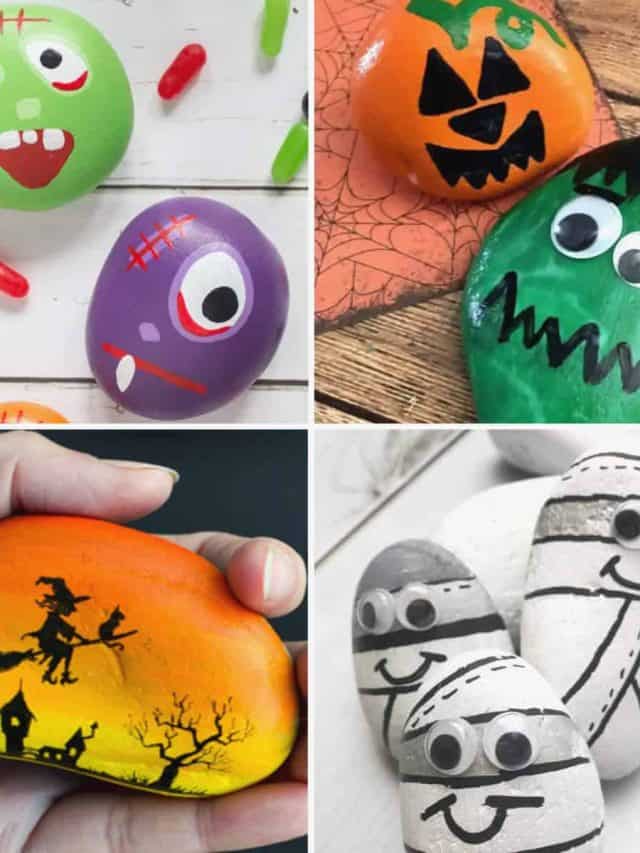 17 Halloween Rock Painting Ideas –With Tutorials Story