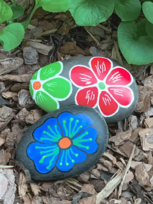 DIY Flower Painted Rocks – Easy Tutorial Story