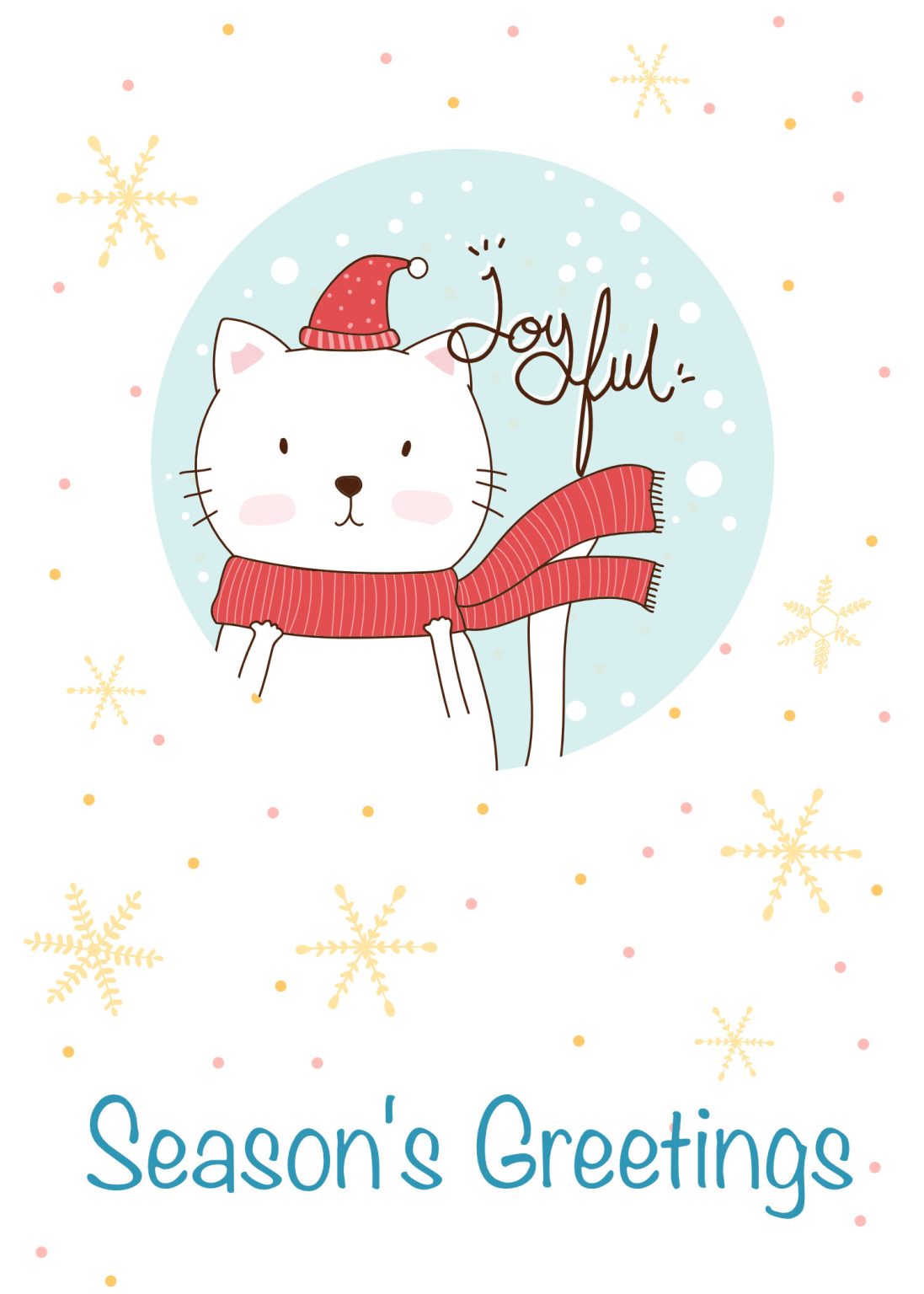 30 Cutest Printable Merry Christmas Cards- Free! - Artsy Pretty Plants