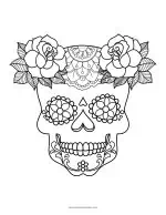 29 Free Sugar Skull Coloring Pages - Artsy Pretty Plants