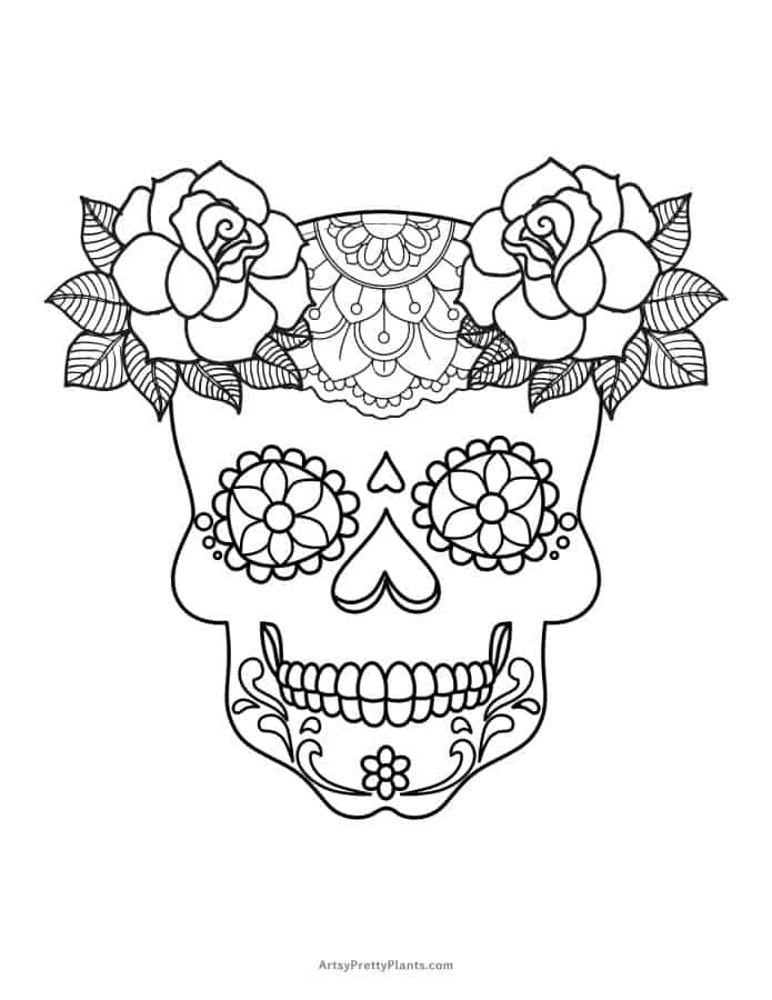 skulls coloring pages