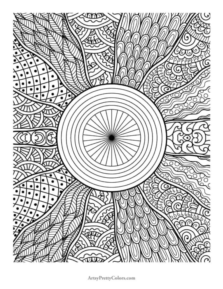 Free Trippy Coloring Pages For Adults Artsy Pretty Plants