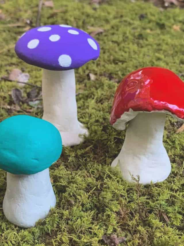 How To Make A Clay Mushroom –With Air Dry Clay Story
