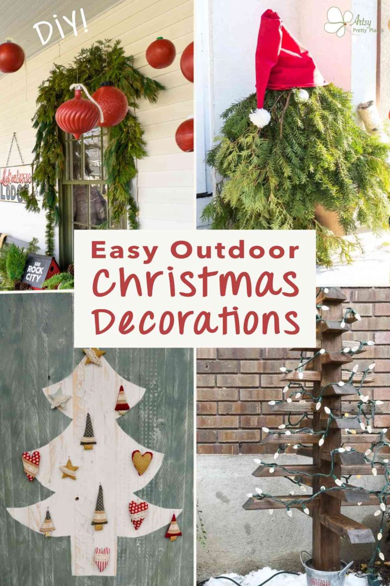 27 Unique DIY Outdoor Christmas Ornaments & Decorations! - Artsy Pretty ...