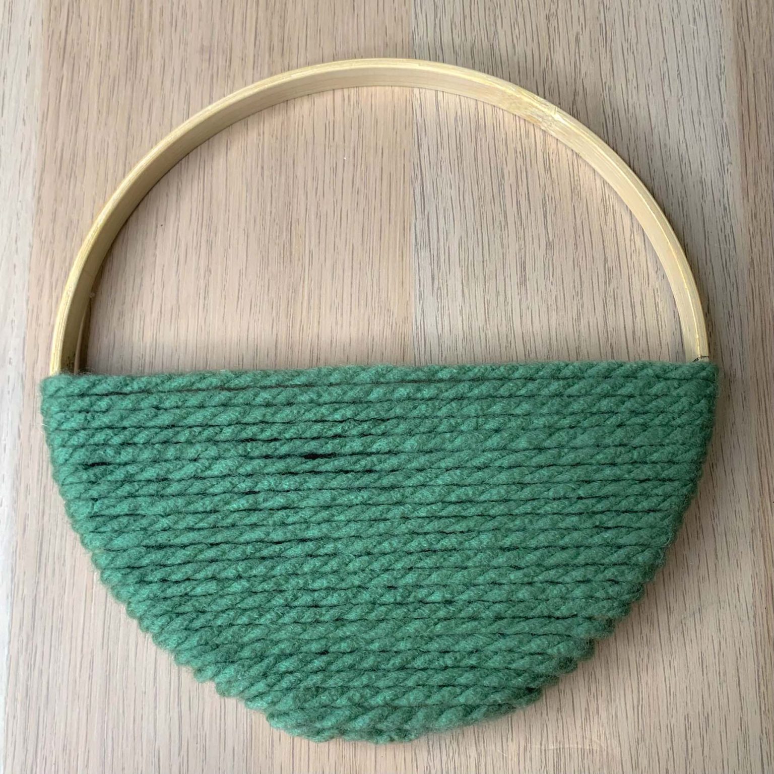 Modern DIY Yarn Ring Wall Art Hanging Artsy Pretty Plants