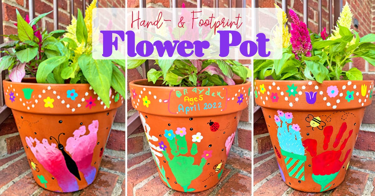 hand painted clay pots designs