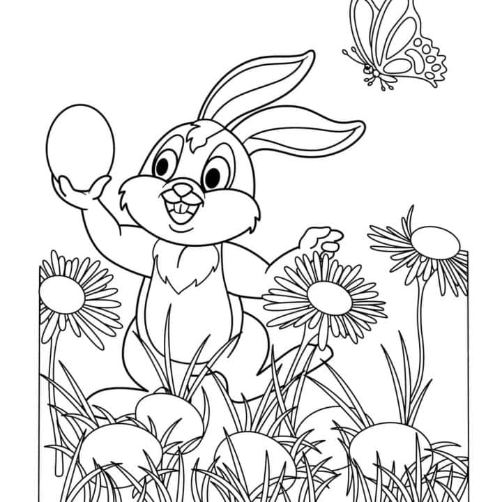 Image for Easter Coloring Page PDF