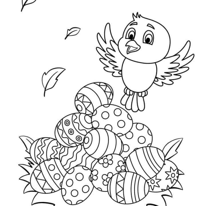 Image for Easter Egg Coloring Pages