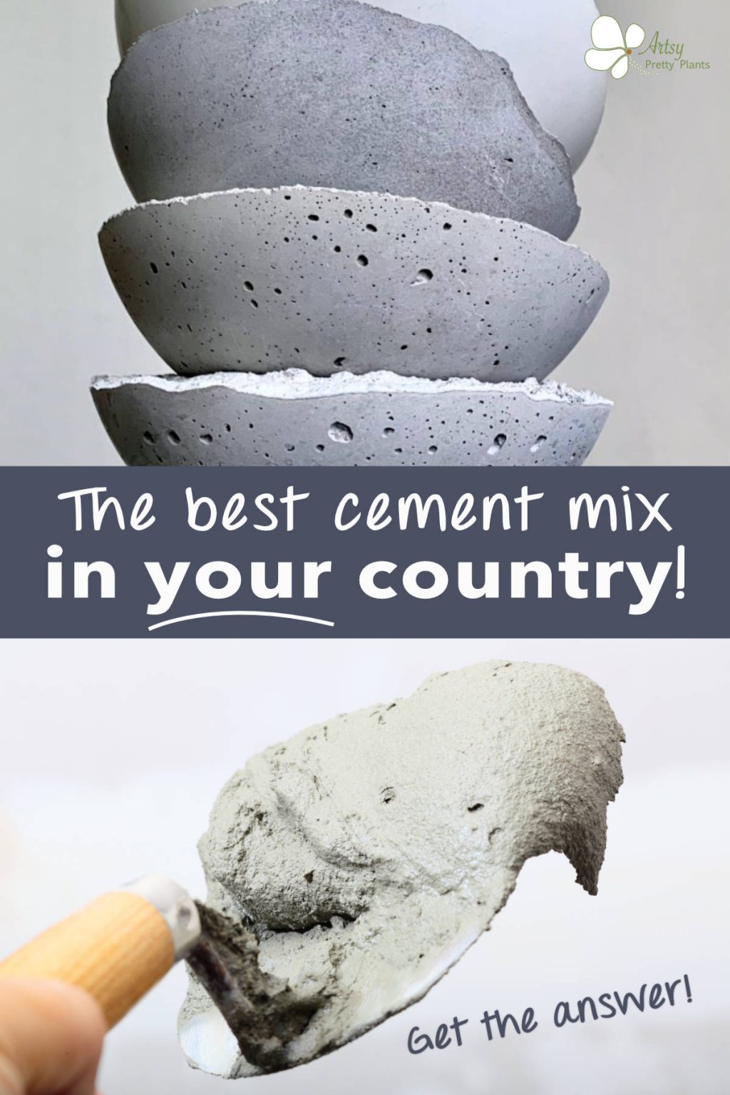 The Best Cement Mixes Outside The US (Concrete Crafts) Artsy Pretty