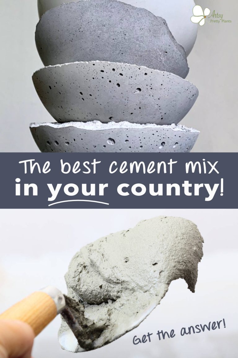 The Best Cement Mixes Outside The US (Concrete Crafts) Artsy Pretty