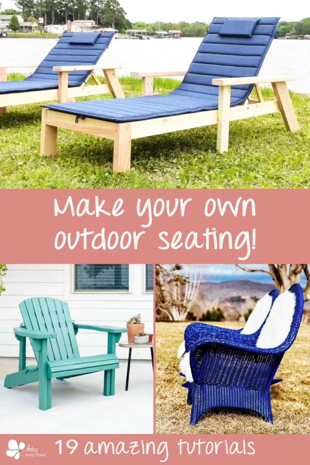 19 Amazing DIY Outdoor Chairs You Can Make Artsy Pretty Plants