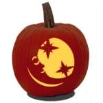 17 Moon And Stars Pumpkin Carving Patterns - Artsy Pretty Plants