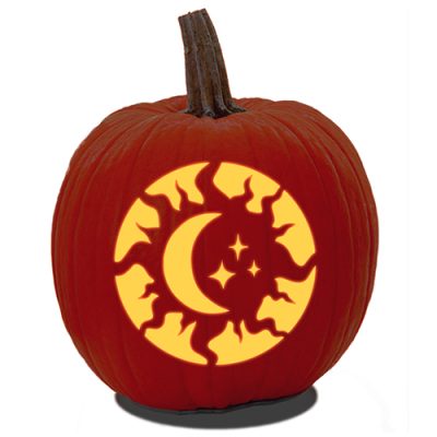 17 Moon And Stars Pumpkin Carving Patterns - Artsy Pretty Plants