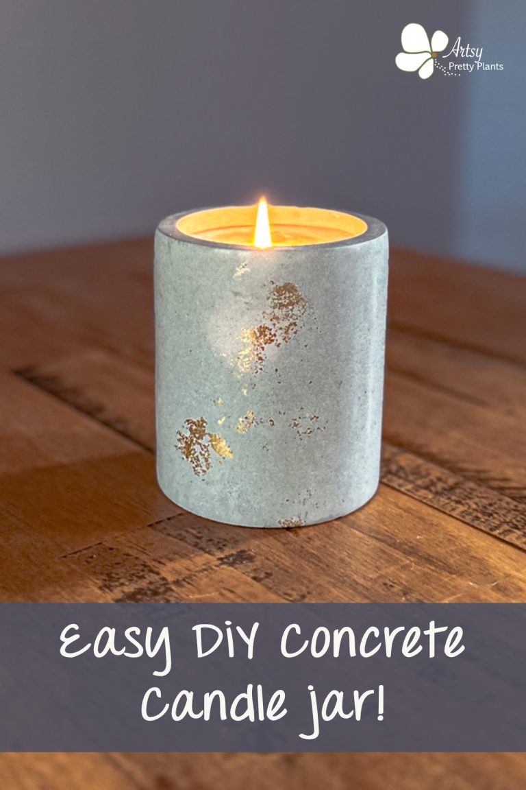 Make A Concrete Candle Jar With A Reusable Mold Artsy Pretty Plants