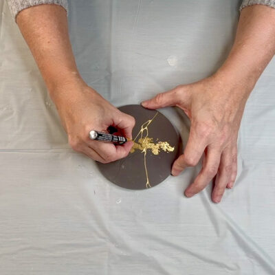 How To Make Kintsugi Coasters With Jesin (Acrylic Polymer) - Artsy ...