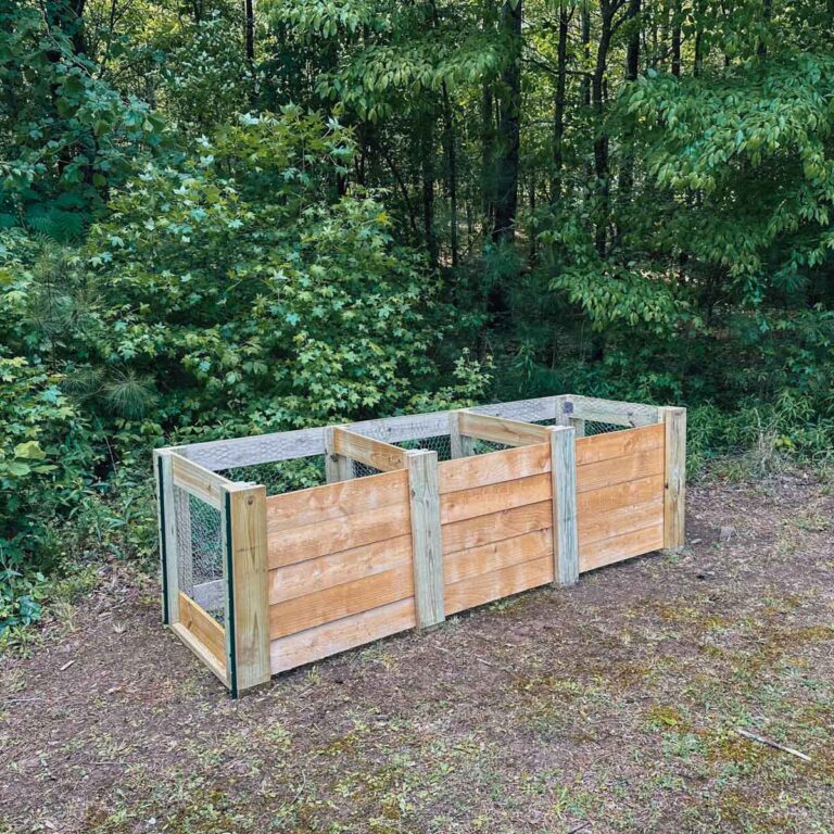 DIY Wire & Wood Compost Bins (3 Units for Fast Composting!)